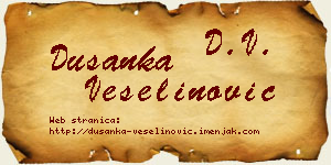Dušanka Veselinović vizit kartica